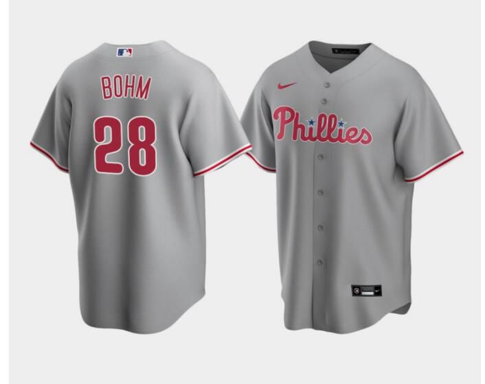 2024 MLB Men Philadelphia Phillies #28 Bohm Nike grey Home Limited Player Jersey